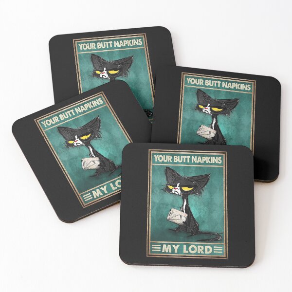 Item preview, Your Butt Napkins My Lord Black Cat Toilet Paper designed and sold by DebraGiftShop.