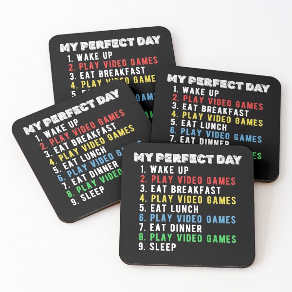 Item preview, My Perfect Day Play video games, my perfect day video games funny gamer  designed and sold by Noahlaz.