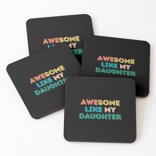 Item preview, AWESOME LIKE MY DAUGHTER Funny Father's Day Gift Dad Men designed and sold by wapix.