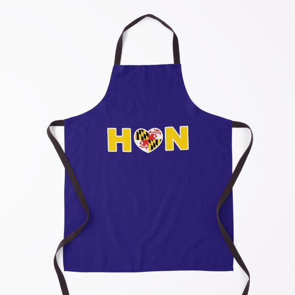 Item preview, Maryland State Flag Heart Banner Love Baltimore Hon purple football designed and sold by Draculaura2009.