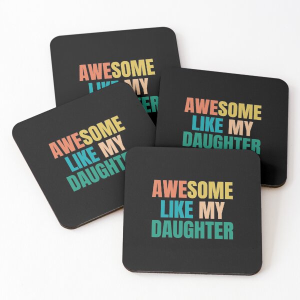 Item preview, AWESOME LIKE MY DAUGHTER Funny Father's Day Gift Dad Men designed and sold by wapix.