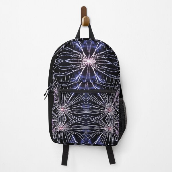 Item preview, Beautiful blue fireworks effect surreal shaped in symmetrical kaleidoscope designed and sold by Grégory DUBUS.