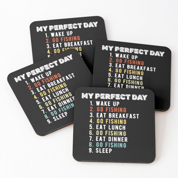 Item preview, My Perfect Day Go Fishing, fishing nature fish camping hiking hunting designed and sold by Noahlaz.