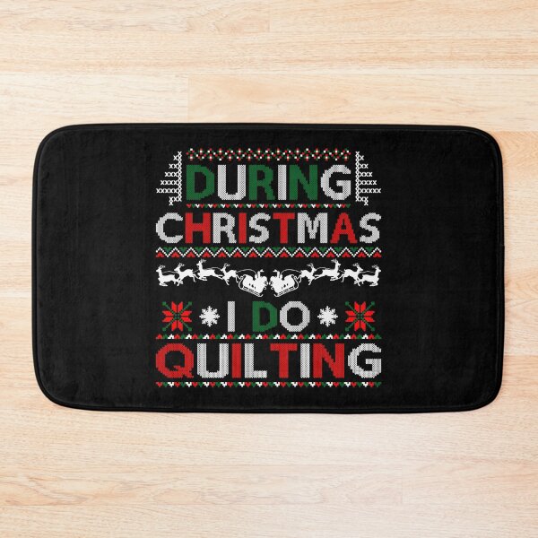Item preview, During Christmas I Do Quilting Ugly Sweater designed and sold by Charles Brian.