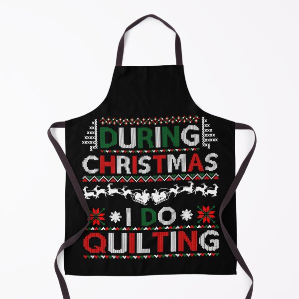 Item preview, During Christmas I Do Quilting Ugly Sweater designed and sold by Charles Brian.