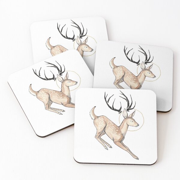 Item preview, Whimsical leaping fawn  designed and sold by Elliezart.