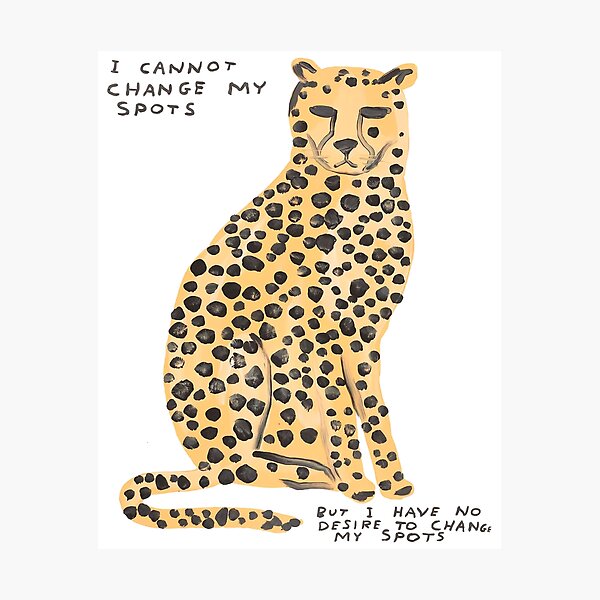 I Can Not Leopard Davids Spots Photographic Print