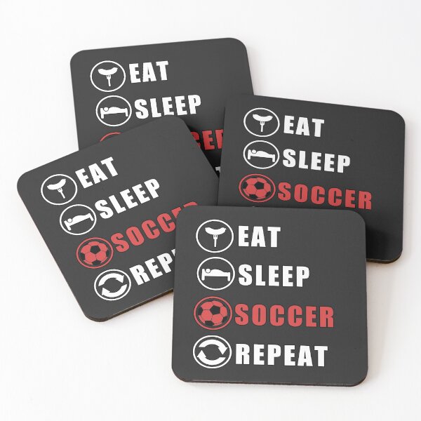 Item preview, Eat Sleep Soccer Repeat designed and sold by teledesign.