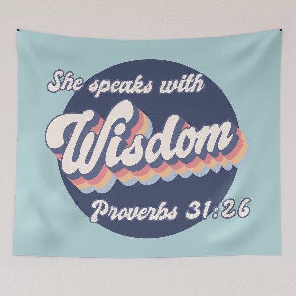 Item preview, She speaks with wisdom. Proverbs 31:26 designed and sold by OkihanaShop.