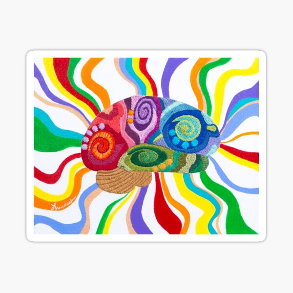 Celebration Brain Sticker