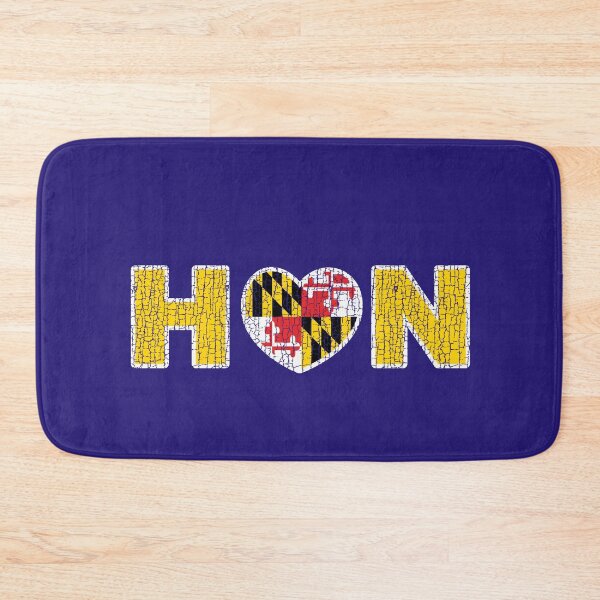 Item preview, Maryland State Flag Heart Banner Love Baltimore Hon purple distressed grunge designed and sold by Draculaura2009.