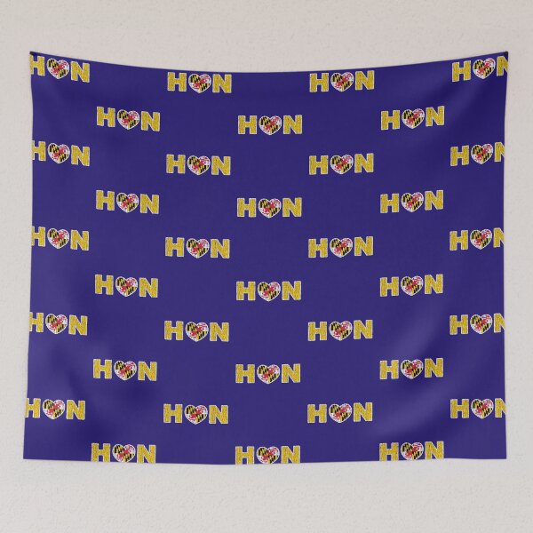 Item preview, Maryland State Flag Heart Banner Love Baltimore Hon purple distressed grunge designed and sold by Draculaura2009.