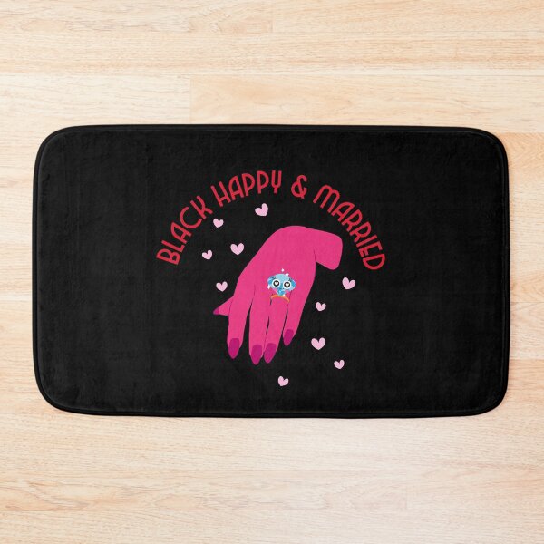 Item preview, Black Happy and Married designed and sold by FitFabFunny.
