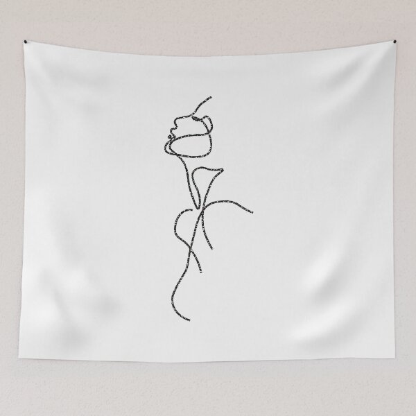Item preview, NOBRAND SNUMDQW Abstract Sexy Woman Continuous One Line Art Drawing Print Black White Minimalist Girl Poster Wall Art Canvas Painting Decor designed and sold by minstore.