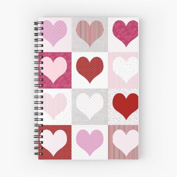 Item preview, Red and pink hearts patchwork for Valentine's designed and sold by Fibracreativa.