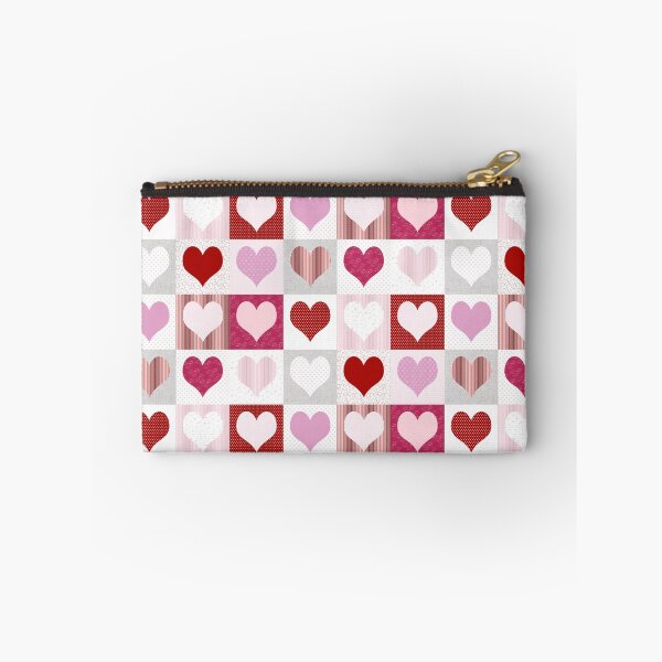 Item preview, Red and pink hearts patchwork for Valentine's designed and sold by Fibracreativa.