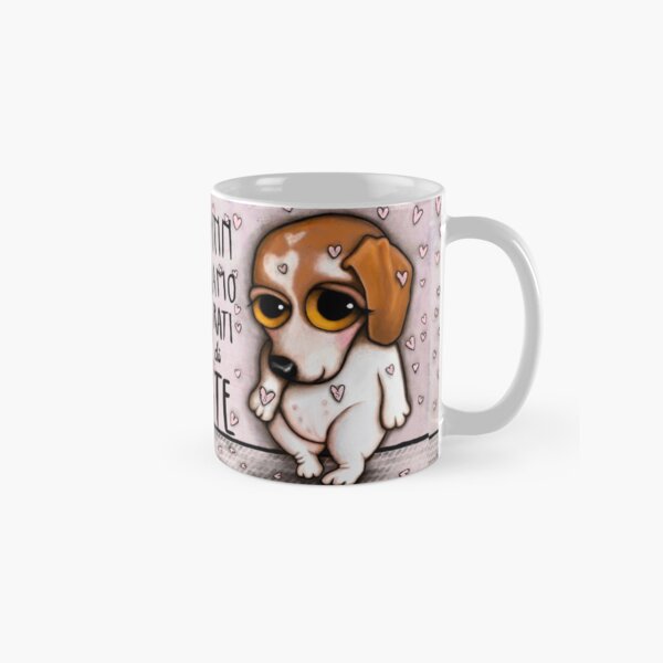 Red dog poenter and the italian message Classic Mug