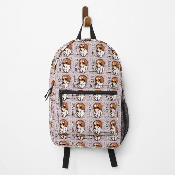 Red dog poenter and the italian message Backpack