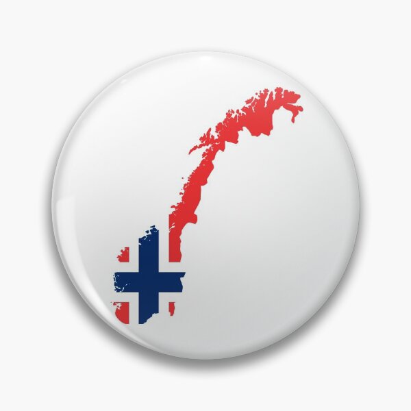 Item preview, Map of Norway, with Norwegian Flag designed and sold by LouiseFranksArt.