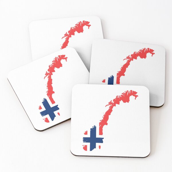 Item preview, Map of Norway, with Norwegian Flag designed and sold by LouiseFranksArt.