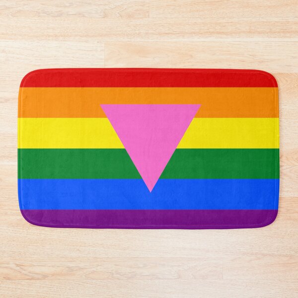 Item preview, Rainbow Flag Pink Triangle P flag designed and sold by mamazita.