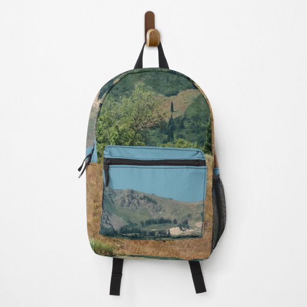 Item preview, Scenic mountain beauty with wild plants, trees, blue skies and clouds designed and sold by Ventures1.