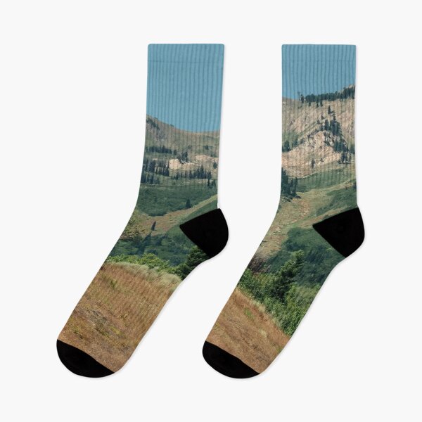 Item preview, Scenic mountain beauty with wild plants, trees, blue skies and clouds designed and sold by Ventures1.