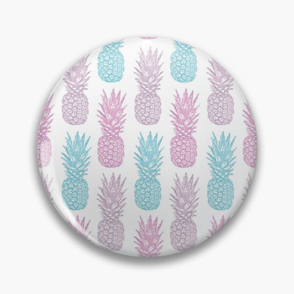 Item preview, Tropical Pineapples Pattern; Pastel, Pink, Turquoise, Fruit, Food designed and sold by KearonAlexandra.