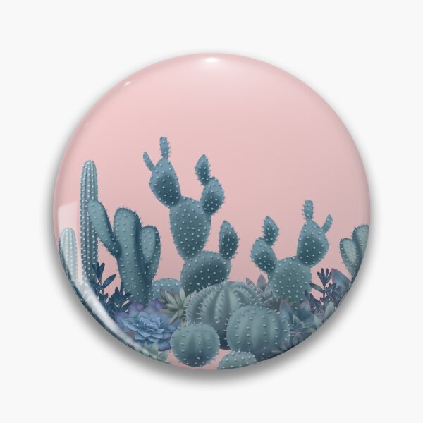 Item preview, Serenity Cacti on Rose Quartz Background designed and sold by Iker Paz Studio.