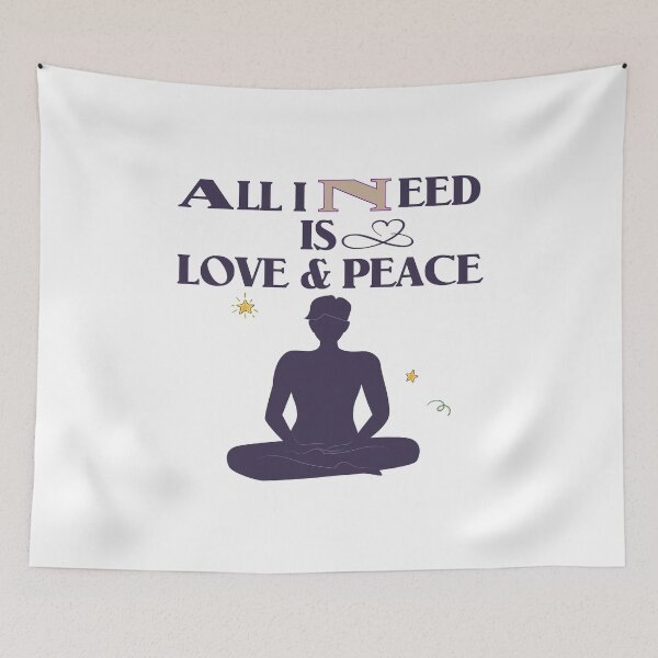 Item preview, All I Need Is Love And Peace designed and sold by Shirtssprea.