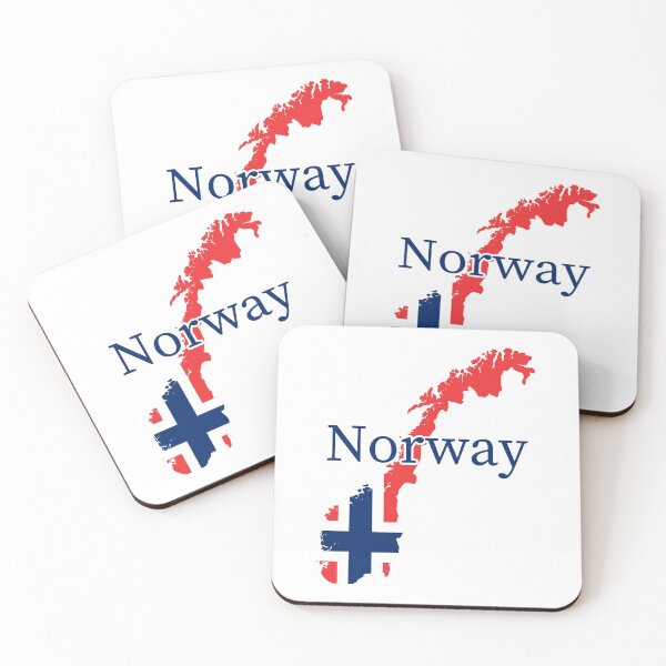 Item preview, Map of Norway, with Norwegian Flag and "Norway" text designed and sold by LouiseFranksArt.