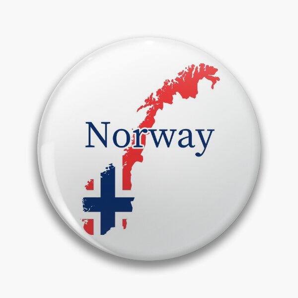 Item preview, Map of Norway, with Norwegian Flag and "Norway" text designed and sold by LouiseFranksArt.