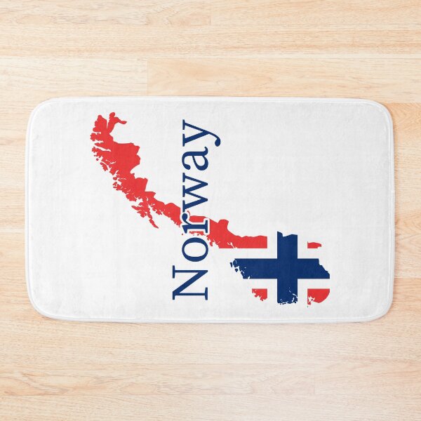 Item preview, Map of Norway, with Norwegian Flag and "Norway" text designed and sold by LouiseFranksArt.