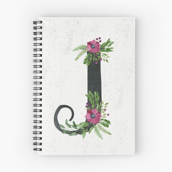 Item preview, Monogram J with Floral Wreath designed and sold by helga-wigandt.