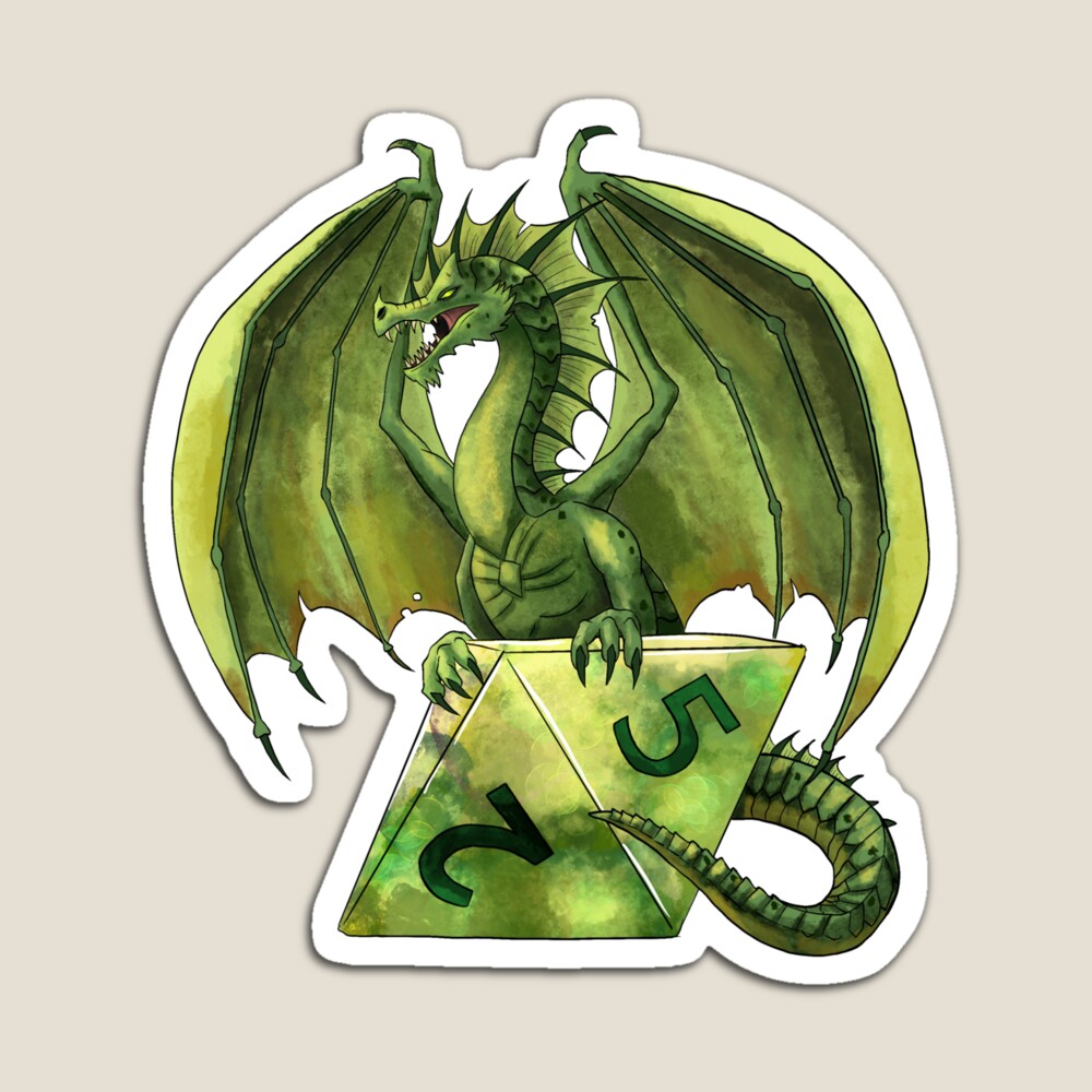 D&D Ancient Brass Dragon Sticker for Sale by elgraphinx