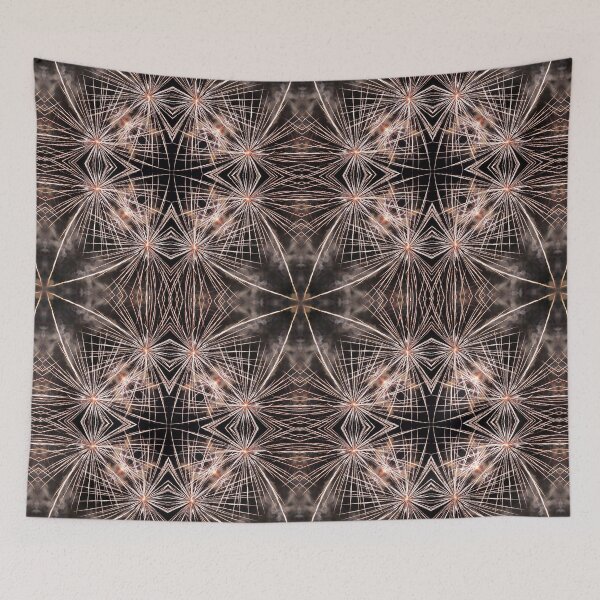 Item preview, Beautiful golden fireworks effect surreal shaped symmetrical kaleidoscope designed and sold by Grégory DUBUS.