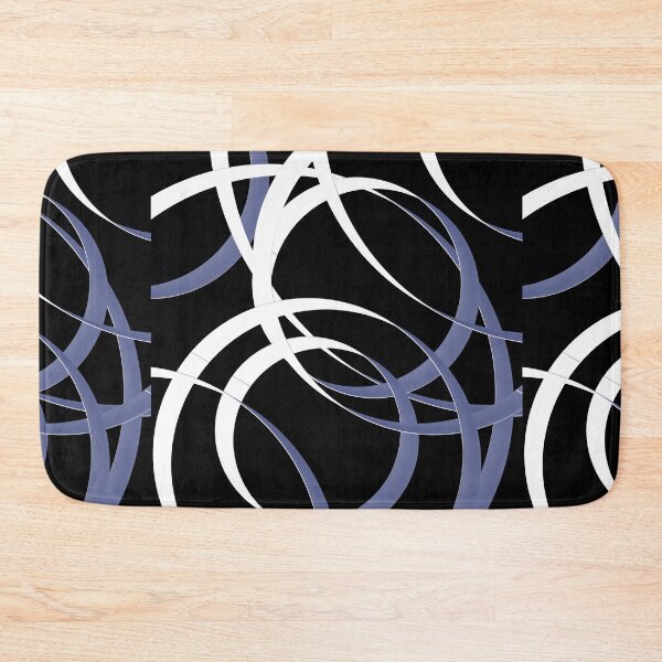 Item preview, Black and White Mod Abstract Circle Geographic Pattern designed and sold by ChromaticAddict.