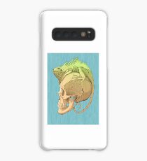 colorful illustration with iguana and skull Case/Skin for Samsung Galaxy