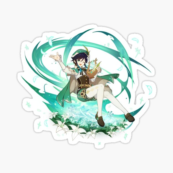 Genshin Impact - Venti Official Character Wish - Gacha Splash Art Sticker
