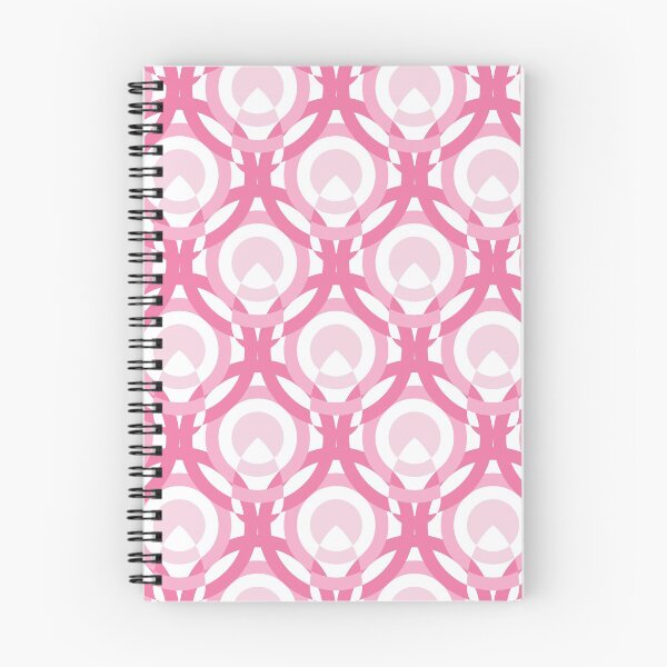 Item preview, Circles & Feathers Geometric Pattern – Pink designed and sold by RoguePatterns.