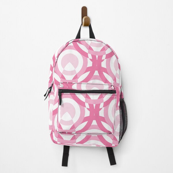 Item preview, Circles & Feathers Geometric Pattern – Pink designed and sold by RoguePatterns.