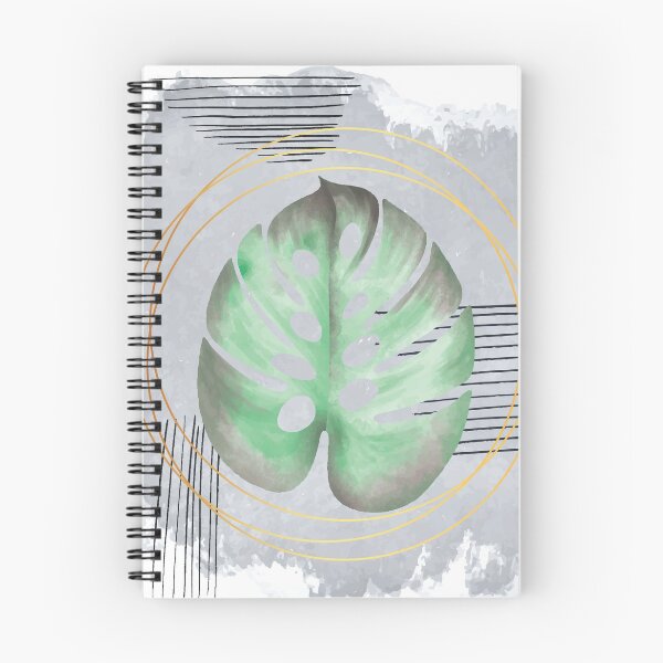 Item preview, Watercolor grey mornings and monstera deliciosa digital design illustration  designed and sold by MazeMazekeen.