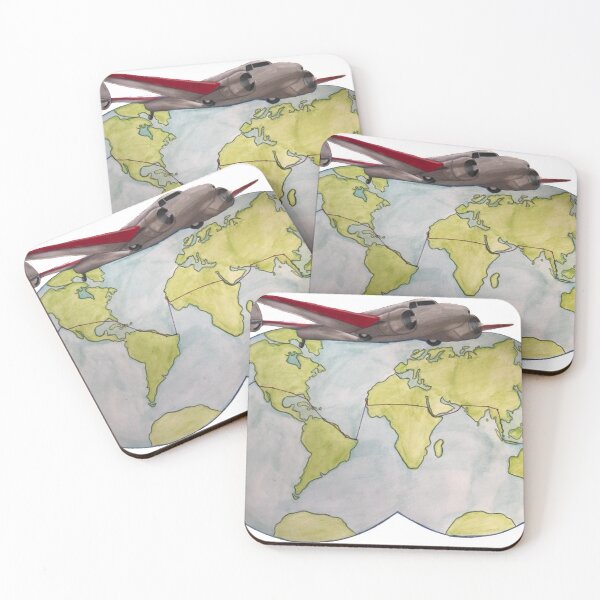 Item preview, Amelia Earhart's World Flight illustration designed and sold by evanc52.