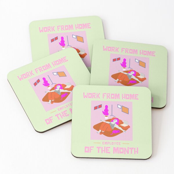 Item preview, Work From Home Employee Of The Month designed and sold by MariusMunteanu.