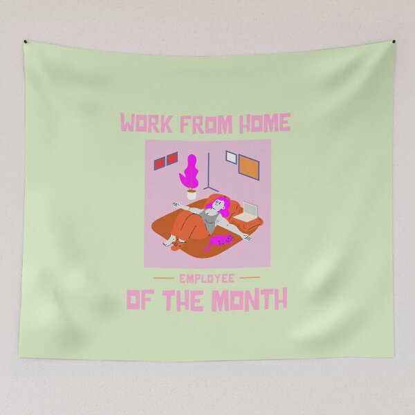 Item preview, Work From Home Employee Of The Month designed and sold by MariusMunteanu.