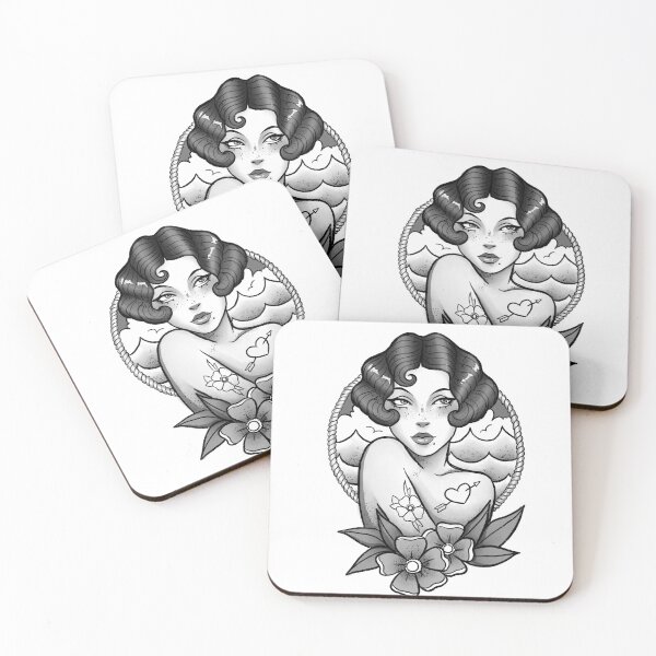 Item preview, tradicional tattoo lady designed and sold by donalopes.