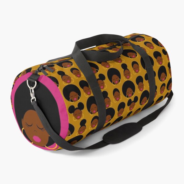 Item preview, Black Women with Various Natural Afro Hairstyles Wearin Gold Hoop Earrings designed and sold by Sheila Pressley.