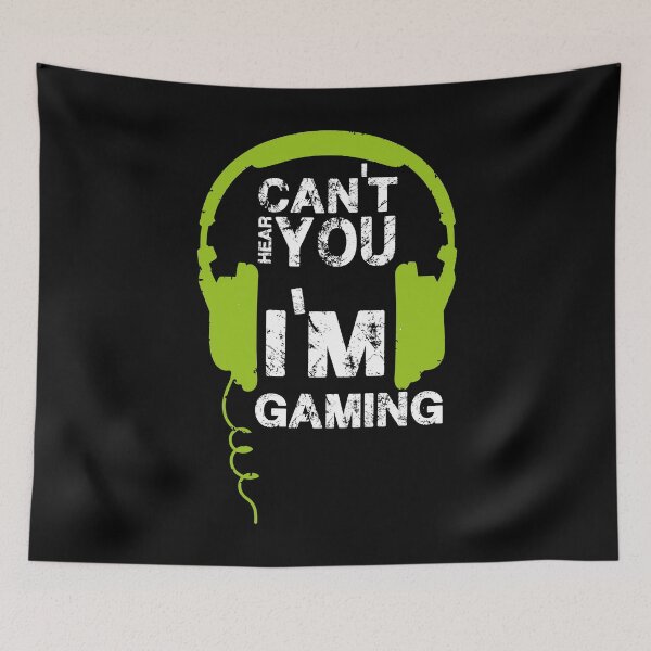 Item preview, Cant hear you im gaming Gamer designed and sold by tinypurpleland.