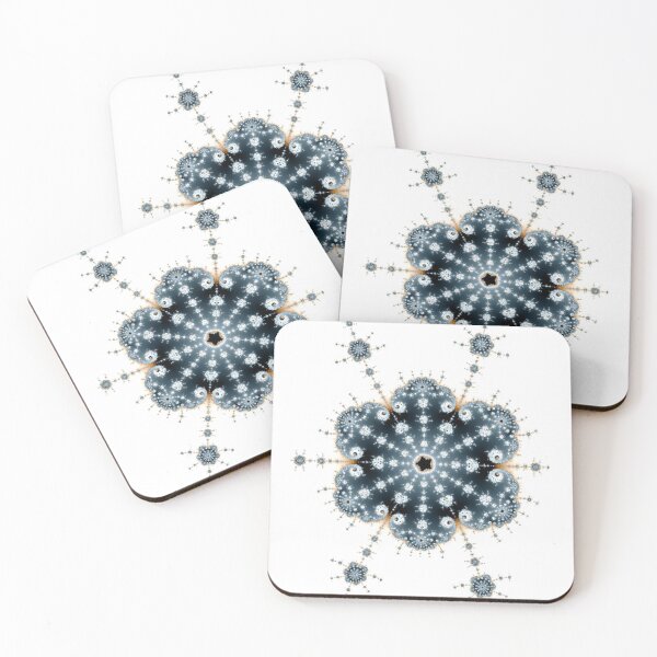 Item preview, Blue abstract christmas flower designed and sold by Medly.
