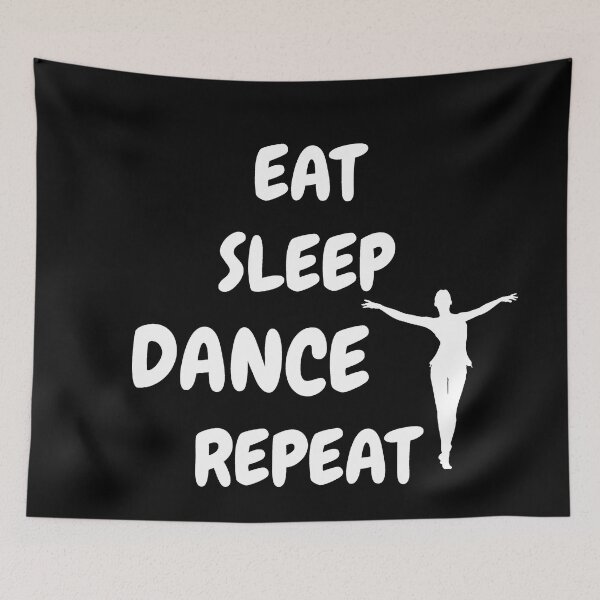 Item preview, Eat Sleep Dance Repeat Ballet In Black designed and sold by LuckyKermit.